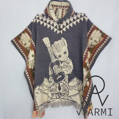 poncho alpaca groot