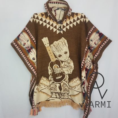 poncho alpaca groot