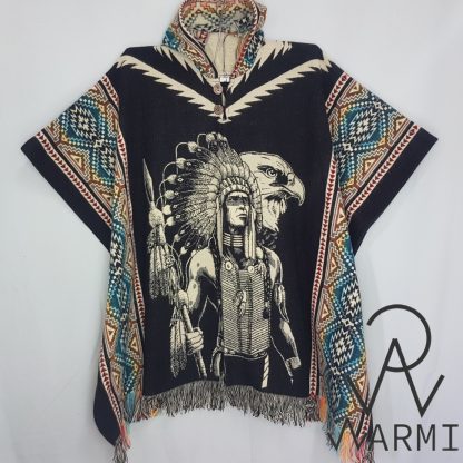 poncho alpaca indio lobo