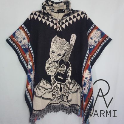 poncho alpaca groot