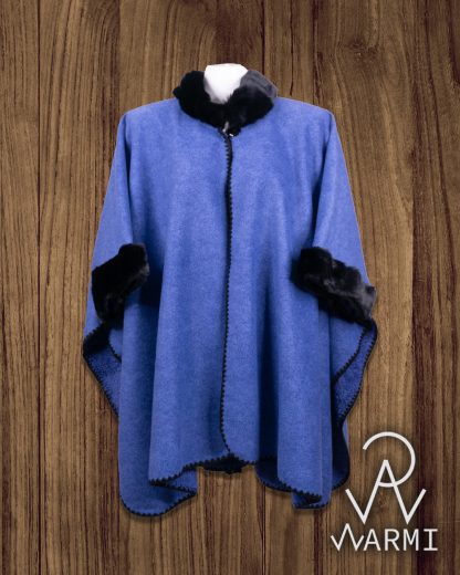 poncho artesanal mujer capa croshet alpaca ruana felpa elegante